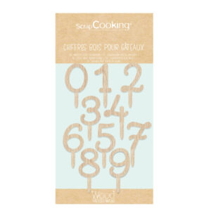 Scrapcooking Topper Hout Cijfers 0 -9