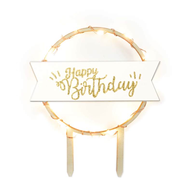 Scrapcooking Topper Led Happy Birthday - Afbeelding 2