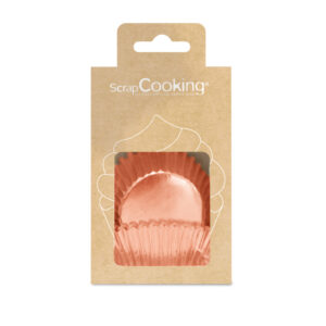 Scrapcooking Cupcakevorm Rose Goud 48St
