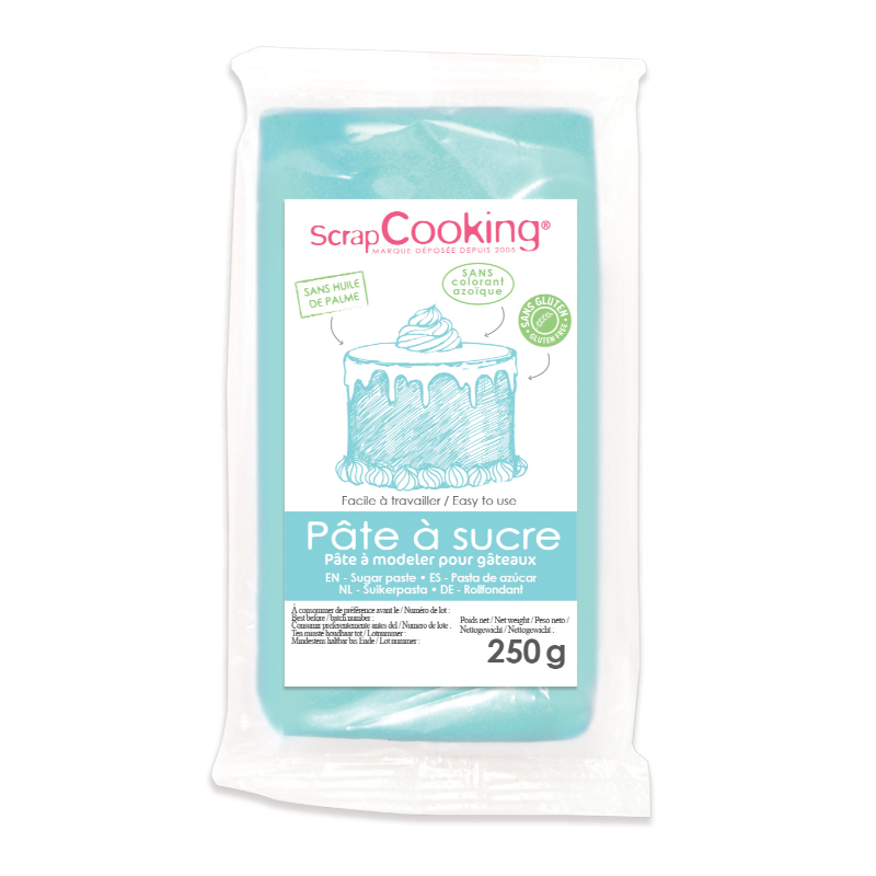 Scrapcooking Suikerpasta Lichtblauw 250G