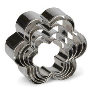 Uitduwvormpjes Bloem Inox 5St