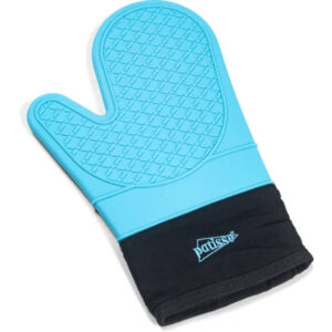 Ovenhandsch Silicone Turkoois/Zwart