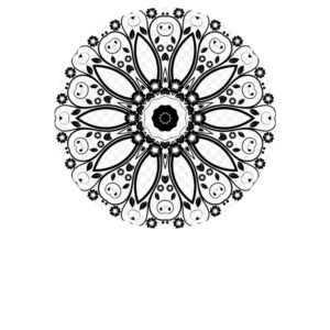 Foodprint Cirkel 18,5Cm Bloemen 1