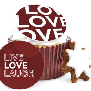 Foodprint Cupcake Mix 15X4,5Cm Liefde