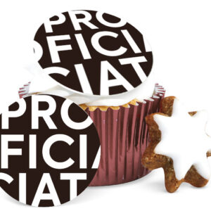 Foodprint Cupcake 15X4,5Cm Proficiat Stijlvol / Strak 1
