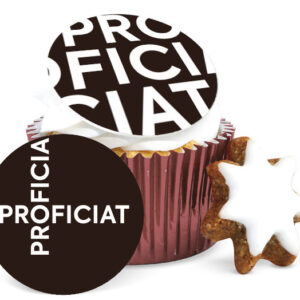 Foodprint Cupcake Mix 15X4,5Cm Proficiat 1