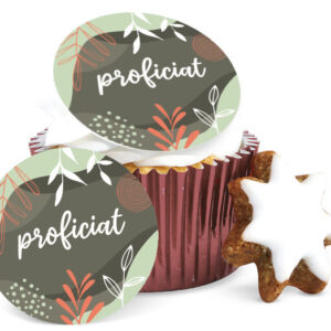 Foodprint Cupcake 15X4,5Cmproficiat Warm / Landelijk 1