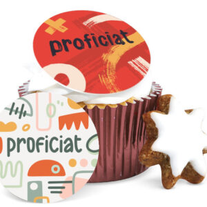 Foodprint Cupcake Mix 15X4,5Cm Proficiat