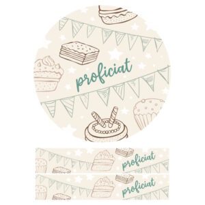 Foodprint Cirkel 18,5Cm Proficiat Warm / Landelijk  1