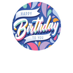 Foodprint Cirkel 18,5Cm Verjaardag 1