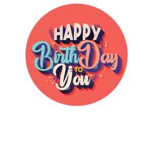 Foodprint Cirkel 18,5Cm Verjaardag 2