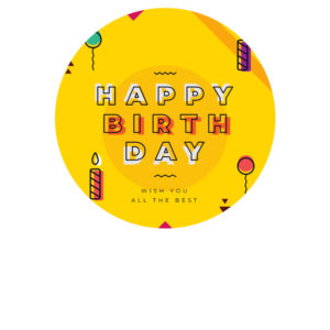 Foodprint Cirkel 18,5Cm Verjaardag 24